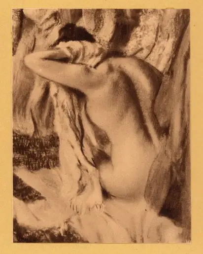 Anonimo , Degas, Edgar - sec. XIX - Femme s'essuyant , fronte