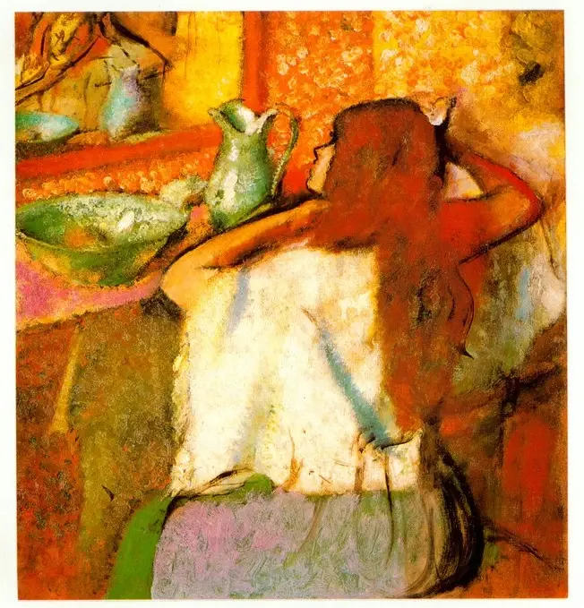 Anonimo , Degas, Edgar - sec. XIX - Femme &agrave; sa toilette , fronte