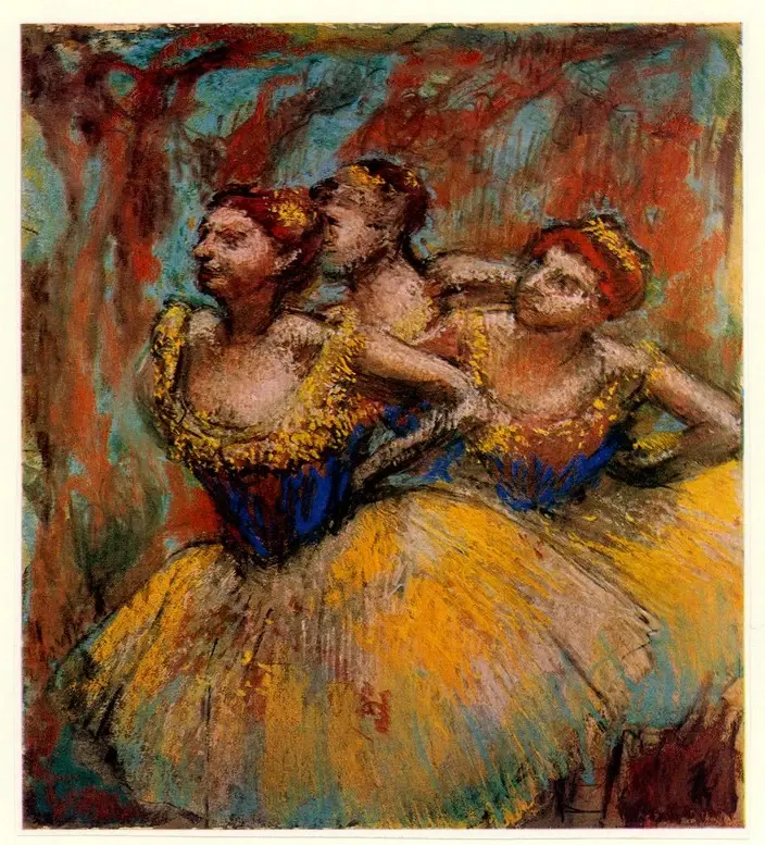 Anonimo , Degas, Edgar - sec. XIX - Trois danseuses , fronte