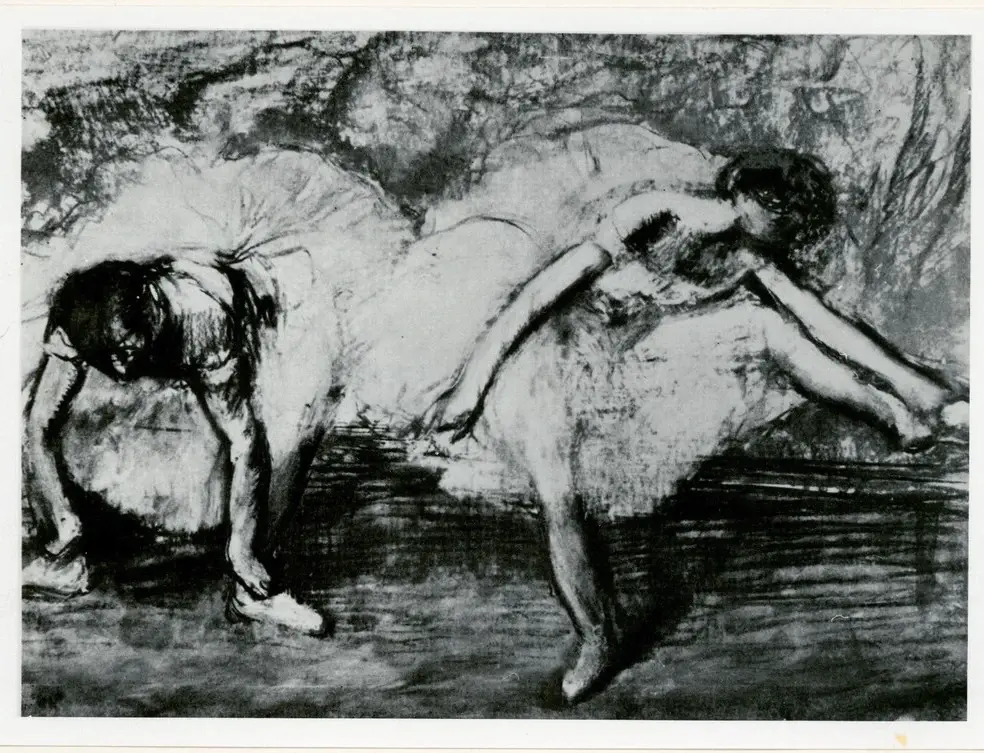 Anonimo , Degas, Edgar - sec. XIX - Due ballerine , fronte
