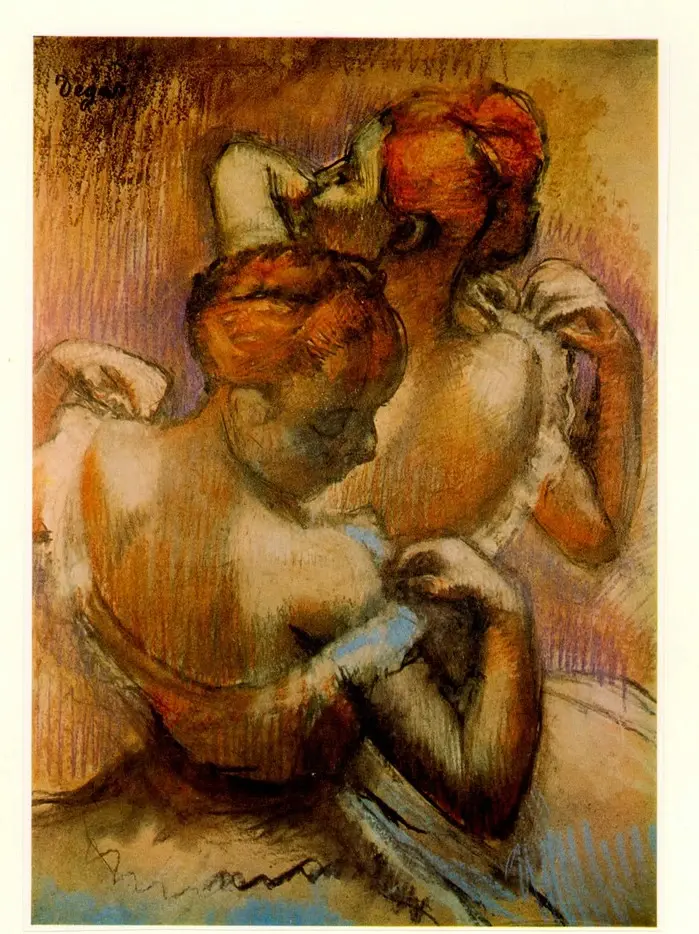 Anonimo , Degas, Edgar - sec. XIX - Deux danseuses , fronte