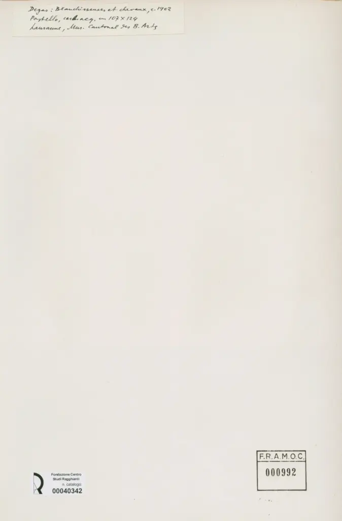 Degas, Edgar - sec. XX - Blanchisseuses et chevaux , retro