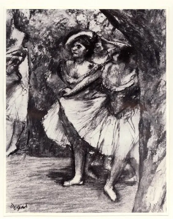 Anonimo , Degas, Edgar - sec. XX - Tänzerinnen in Grün , fronte