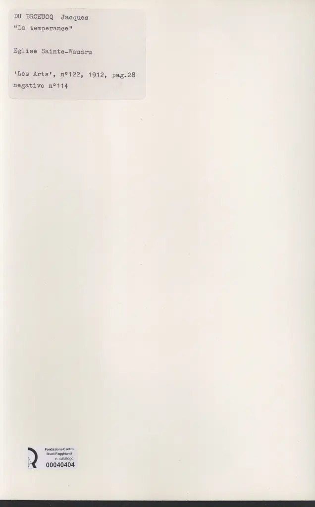 Anonimo , Du Broeuco, J. - sec. XIX - La temperance , retro
