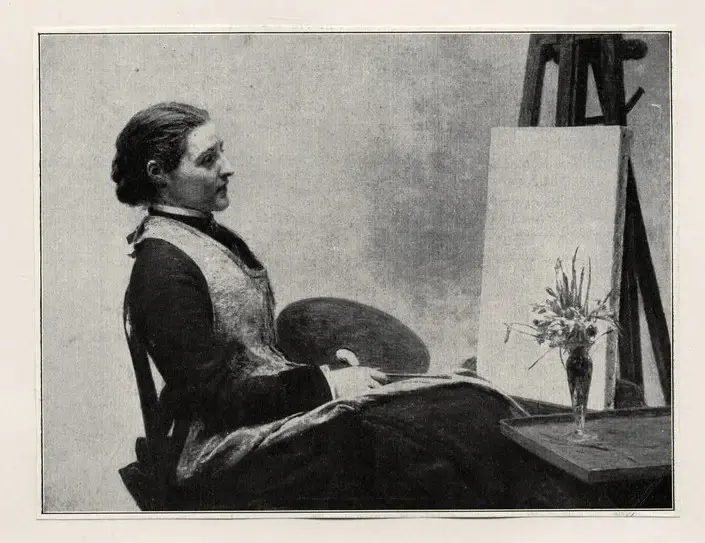 Anonimo , Fantin-Latour, Henri - sec. XIX - Lo studio , fronte