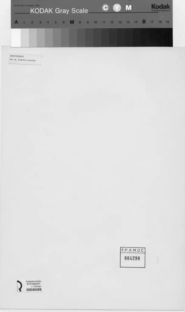 Anonimo , Fantin-Latour, Henri - sec. XIX - Endimione , retro