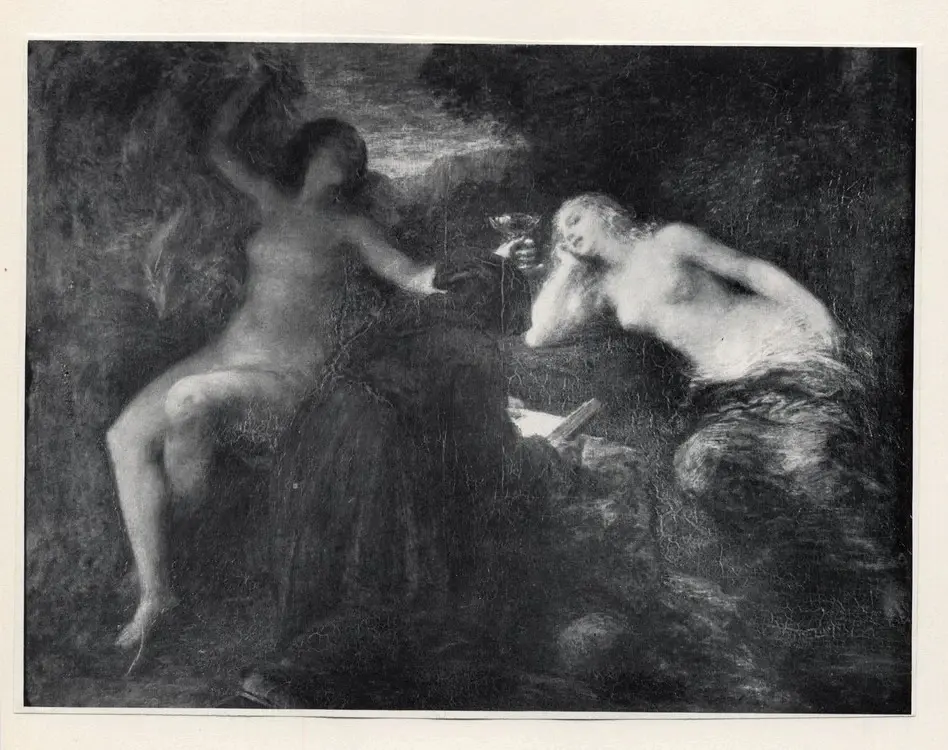 Anonimo , Fantin-Latour, Henri - sec. XIX - La tentazione di Sant'Antonio , fronte