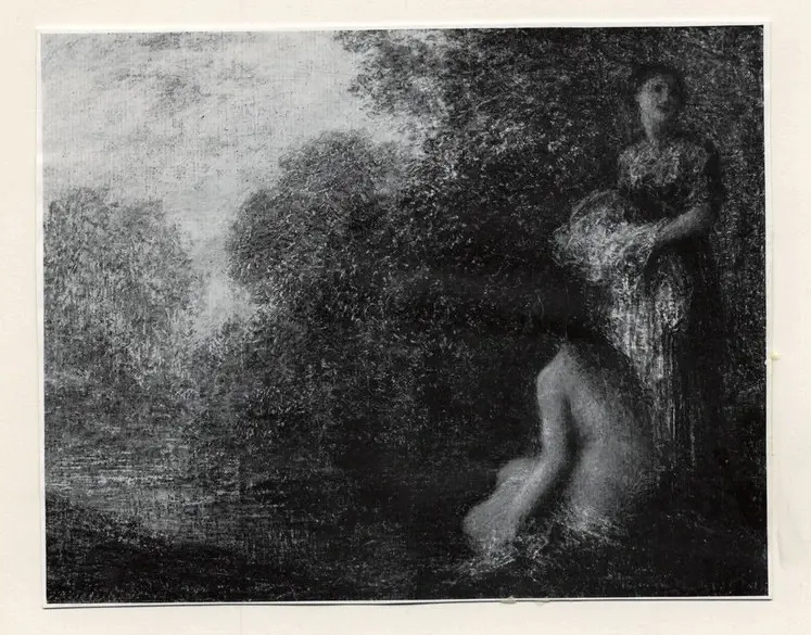 Anonimo , Fantin-Latour, Henri - sec. XIX - La bagnante , fronte