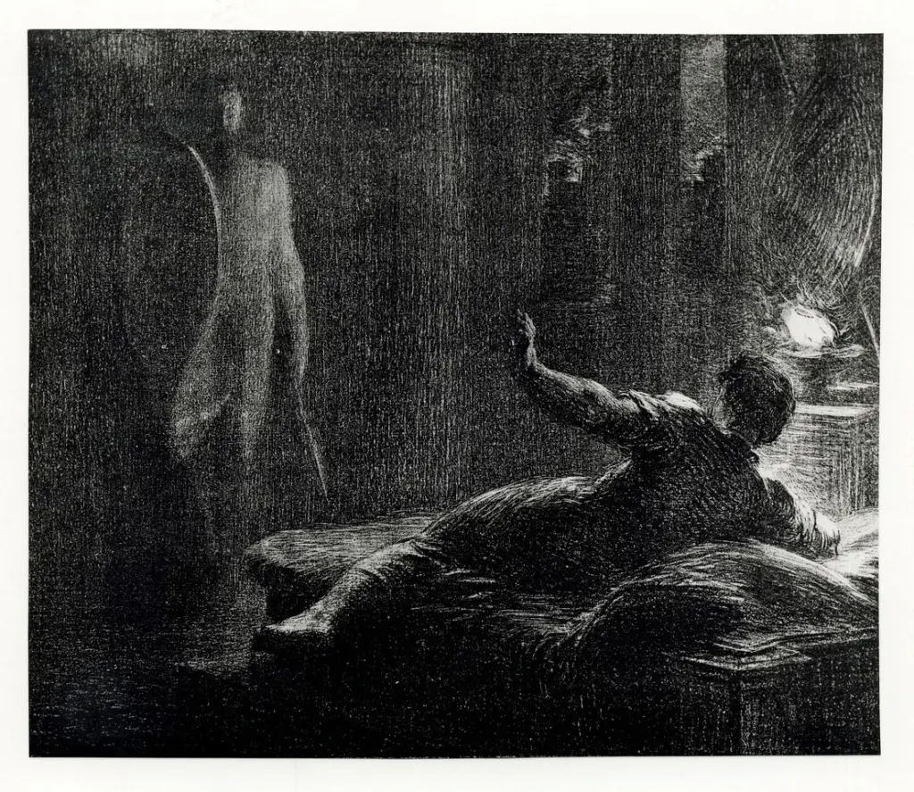 Anonimo , Fantin-Latour, Henri - sec. XIX - La presa di Troia: Apparizione di Ettore a Enea , fronte