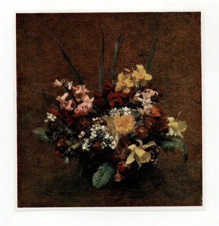 Anonimo , Fantin-Latour, Henri - sec. XIX - Bouquet di fiori , fronte
