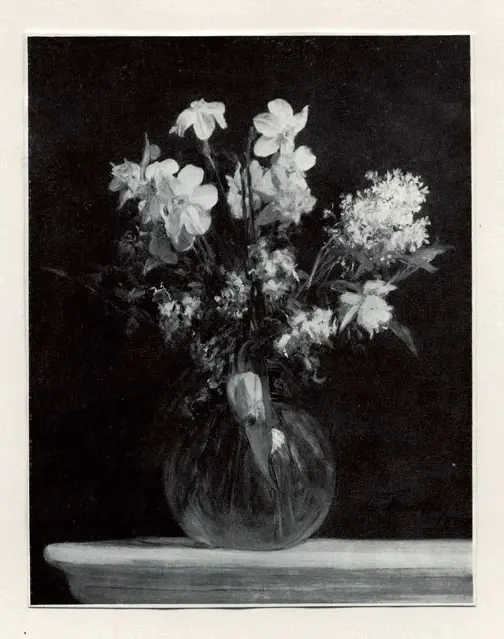 Anonimo , Fantin-Latour, Henri - sec. XIX - Narcisi bianchi, tulipani e giacinti , fronte