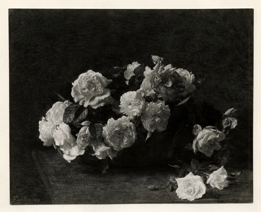 Anonimo , Fantin-Latour, Henri - sec. XIX/ XX - Vaso con fiori , fronte