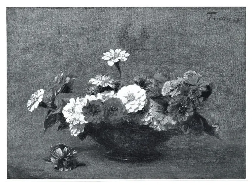 Anonimo , Fantin-Latour, Henri - sec. XIX - Vaso con fiori , fronte