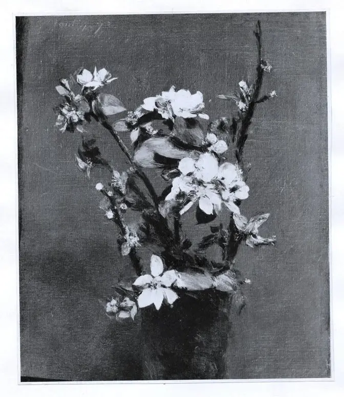 Anonimo , Fantin-Latour, Henri - sec. XIX - Vaso con fiori , fronte