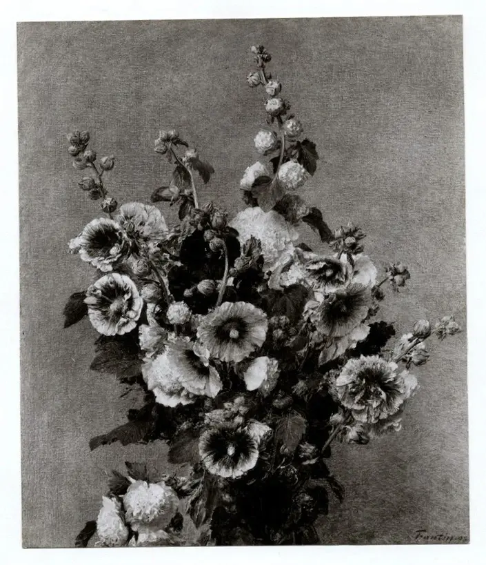 Anonimo , Fantin-Latour, Henri - sec. XIX - Fiori in un vaso , fronte