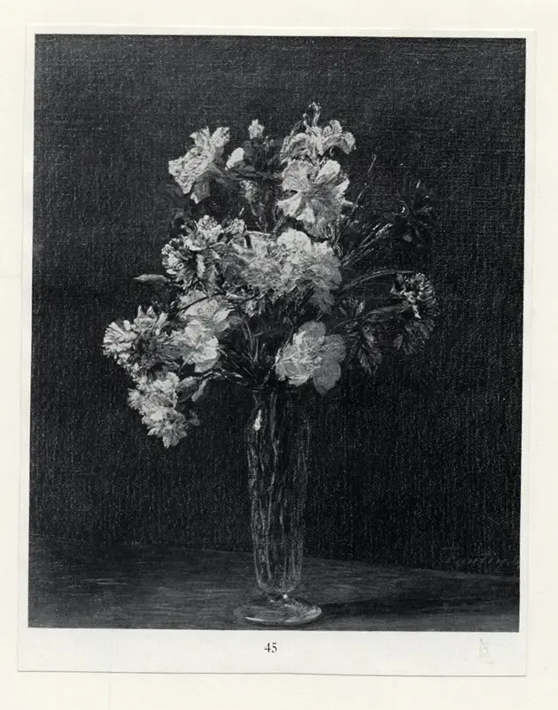 Anonimo , Fantin-Latour, Henri - sec. XIX - Fiori in un vaso di vetro , fronte