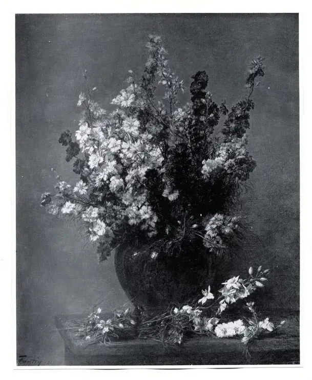 Anonimo , Fantin-Latour, Henri - sec. XIX/ XX - Vaso con fiori , fronte
