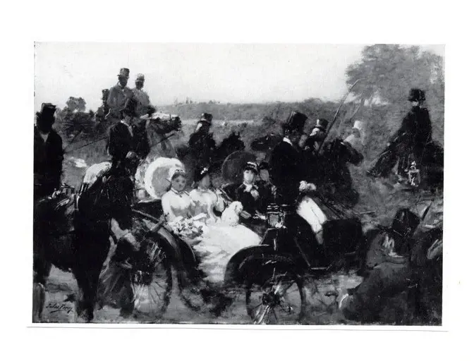 Anonimo , Ferry, Jules - sec. XIX - La passeggiata nel bosco , fronte