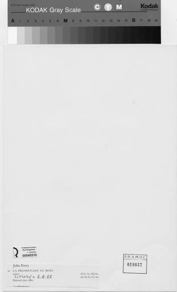 Anonimo , Ferry, Jules - sec. XIX - La passeggiata nel bosco , retro