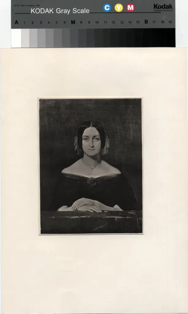 Anonimo , Flandrin, Hippolyte - sec. XIX - Ritratto di M.me Oudinè , fronte