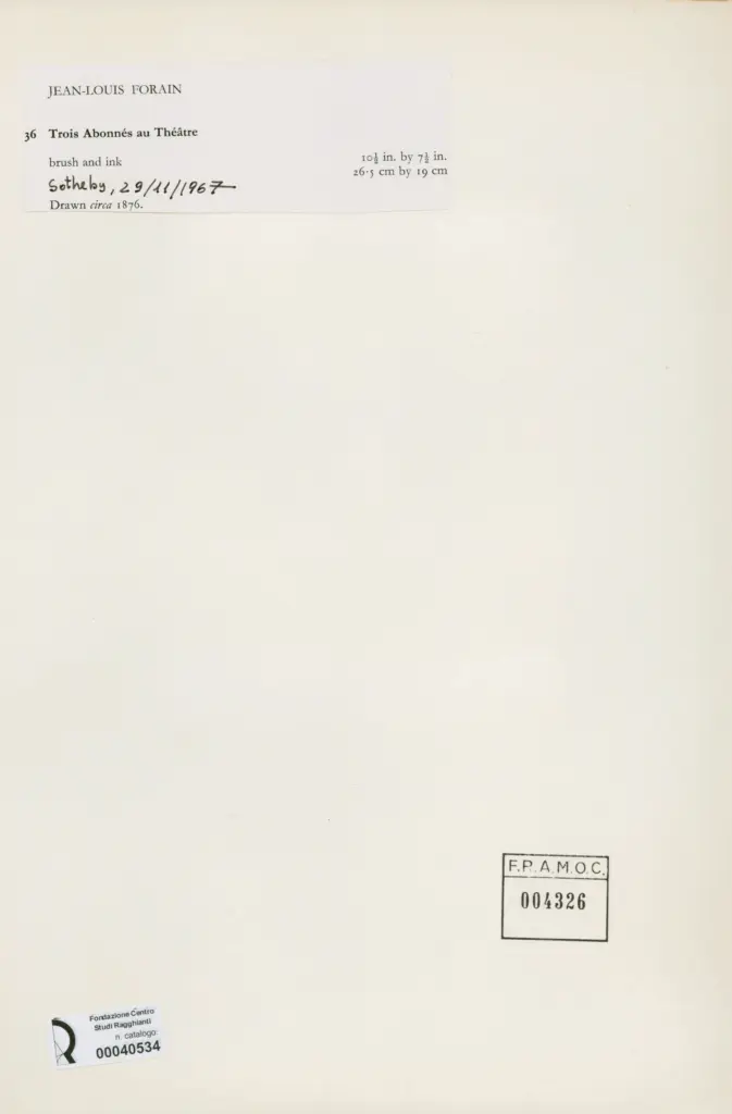 Forain, Jean-Louis - sec. XIX , retro