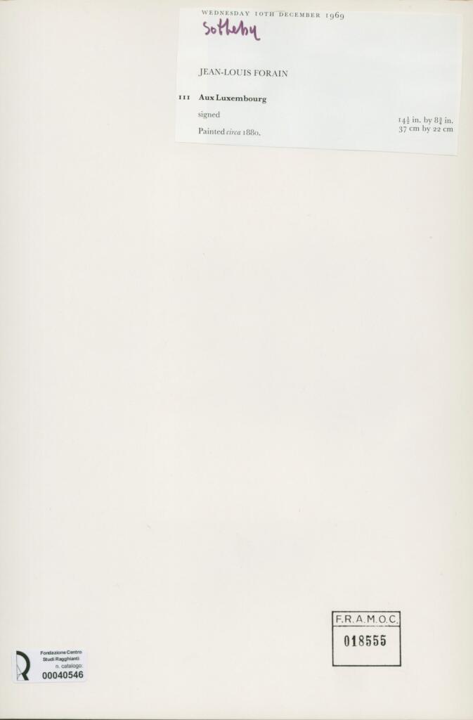 Forain, Jean-Louis - sec. XIX , retro