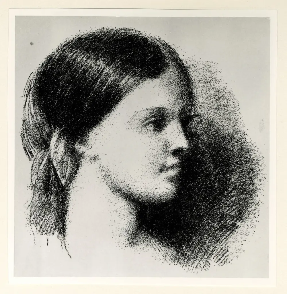 Anonimo , Gautier, Theophile - sec. XIX - Portrait de jeune fille , fronte