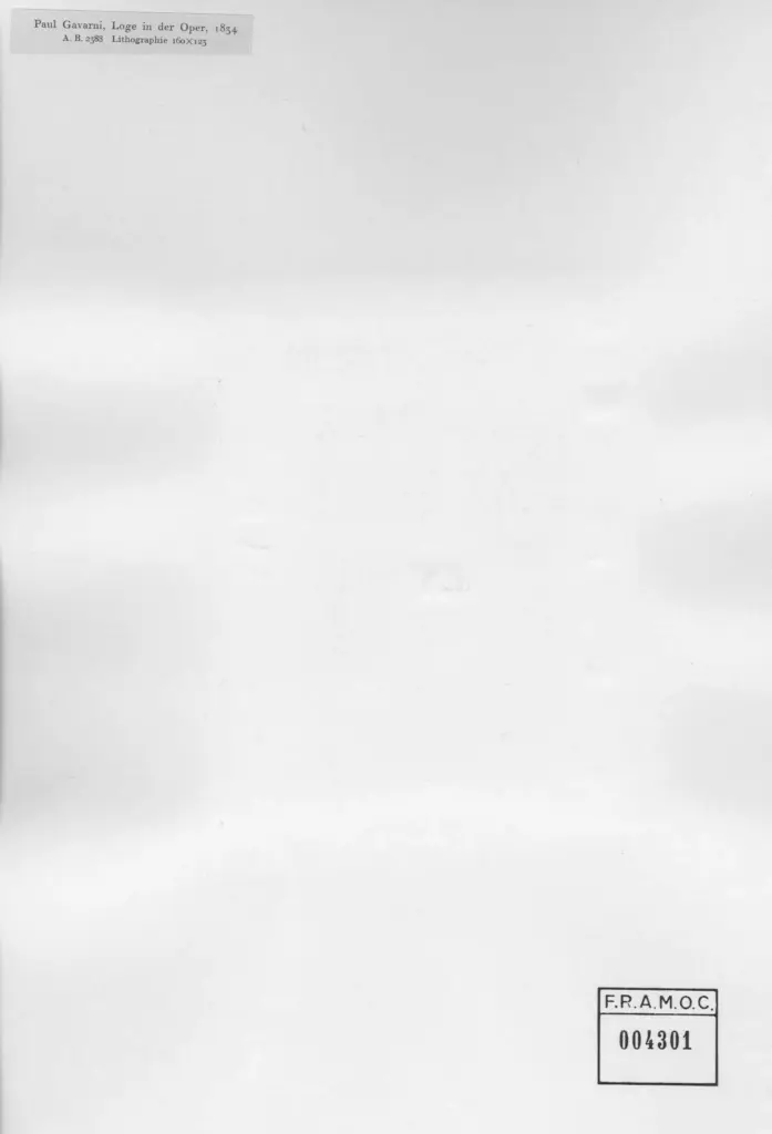 Anonimo , Gavarni, Paul - sec. XIX - Loge in der Oper , retro