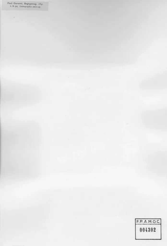 Anonimo , Gavarni, Paul - sec. XIX - Begegnung , retro