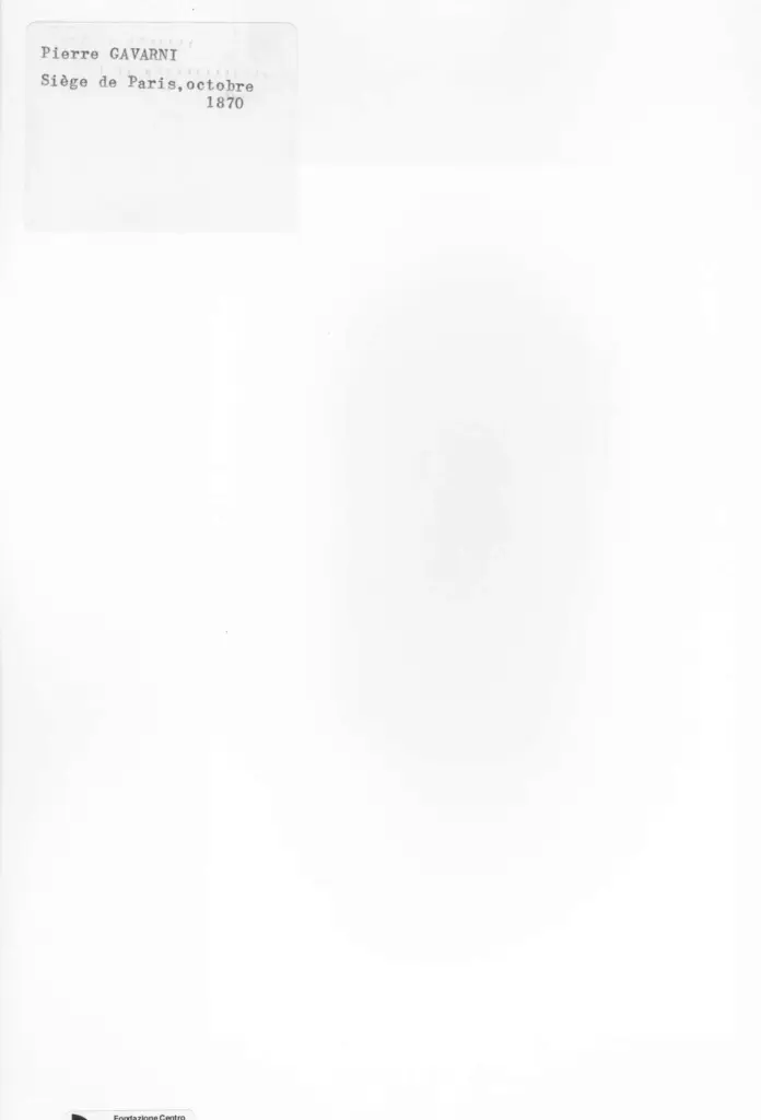 Anonimo , Gavarni, Pierre - sec. XIX - Siege de Paris , retro