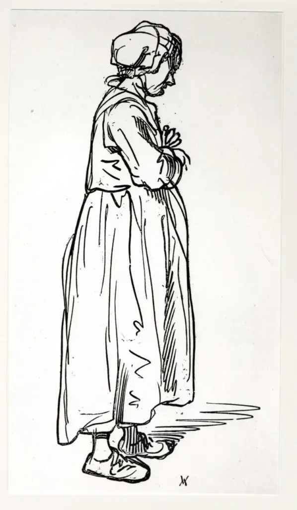 Anonimo , Gavarni, Pierre - sec. XIX - Uno degli ultimi croquis , fronte