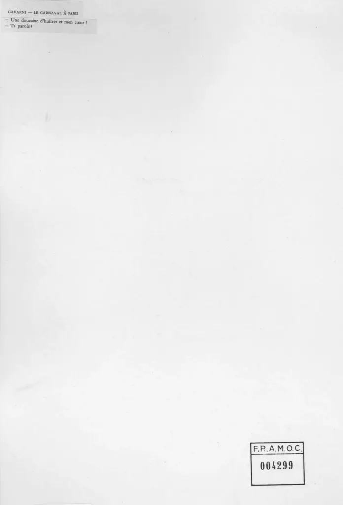 Anonimo , Gavarni, Paul - sec. XIX - Le carneval a Paris , retro