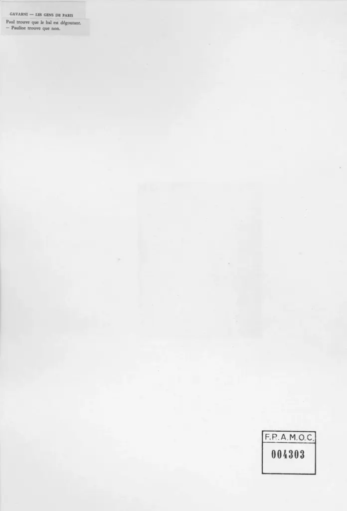 Anonimo , Gavarni, Paul - sec. XIX - Les gens de Paris , retro