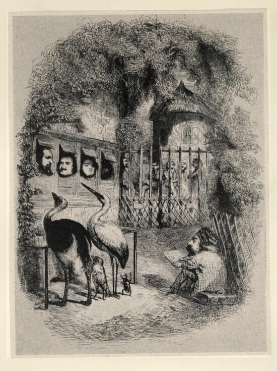 Grandville - sec. XIX - Les animaux peints par euc.memes et dessinès par un autre , fronte