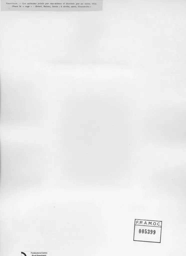 Grandville - sec. XIX - Les animaux peints par euc.memes et dessin&egrave;s par un autre , retro
