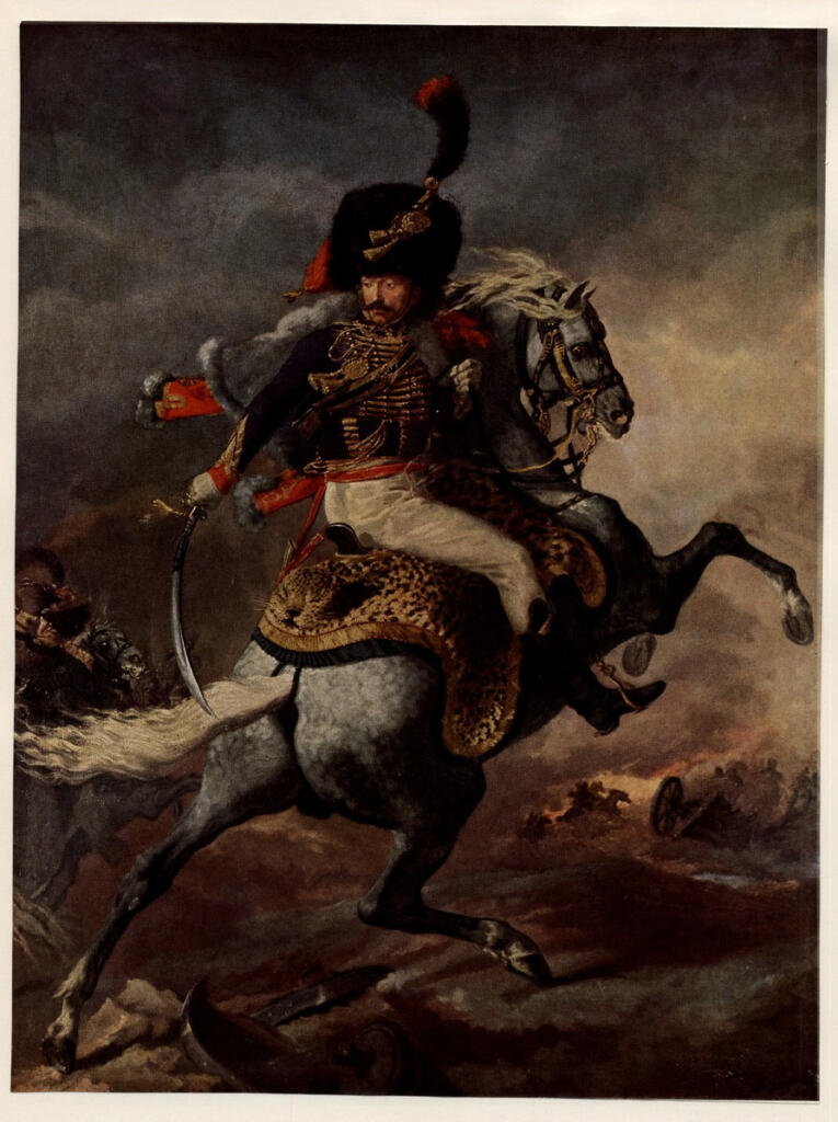 Anonimo , Gericault, Jean Louis - sec. XIX - Gardejaegeroffizier - ufficiale della Garde , fronte
