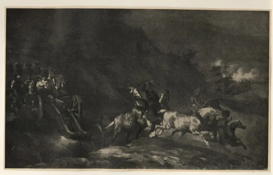 Anonimo , Gericault, Jean Louis - sec. XIX - Artillerie