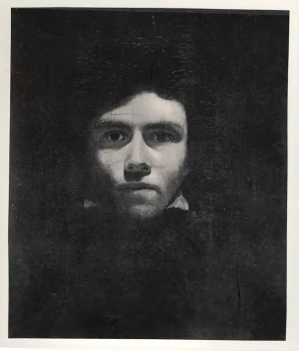 Anonimo , Gericault, Jean Louis - sec. XIX - Ritratto di Eug&egrave;ne Delacroix , fronte