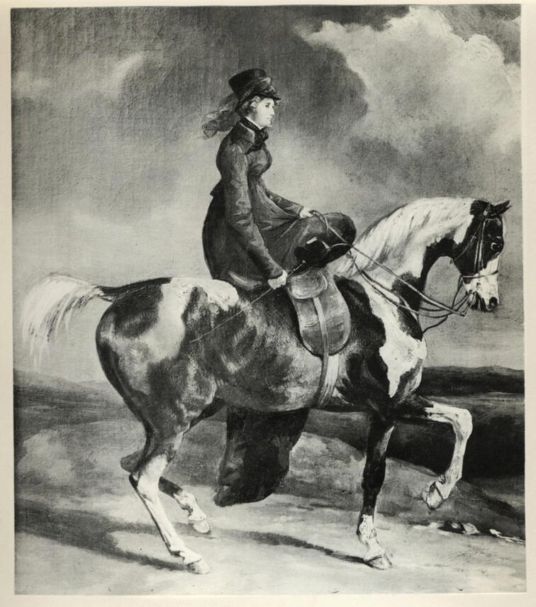 Anonimo , Géricault, Théodore - sec. XIX - Amazona , fronte