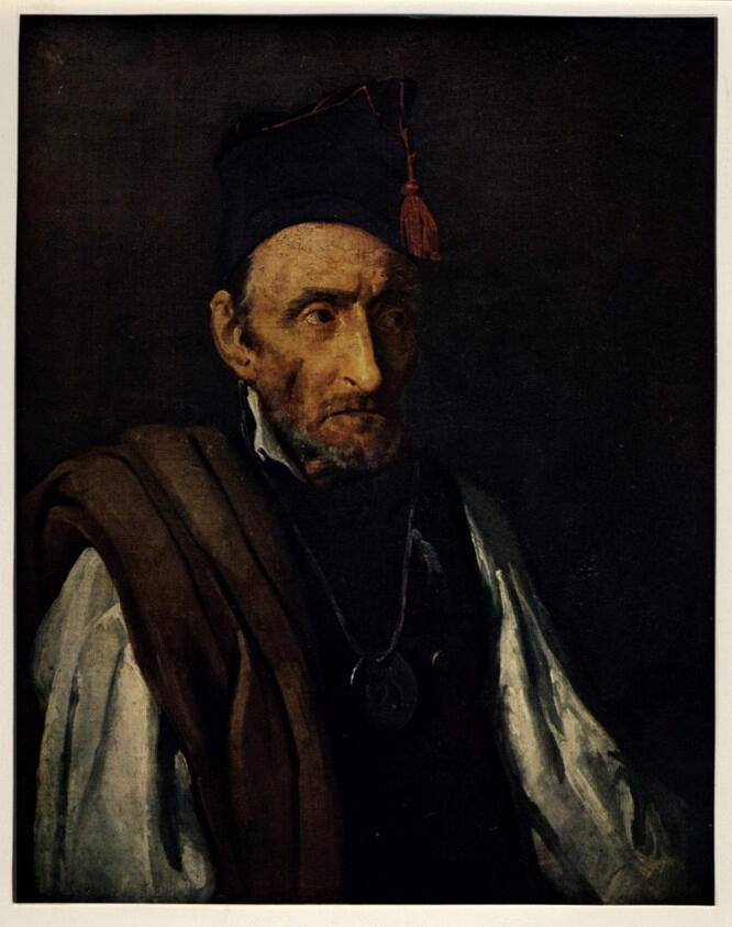 Anonimo , Géricault, Théodore - sec. XIX - Alienato con monomania del comando militare , fronte