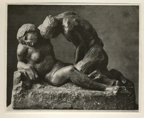 Anonimo , G&eacute;ricault, Th&eacute;odore - sec. XIX - Satiro e Ninfa , fronte