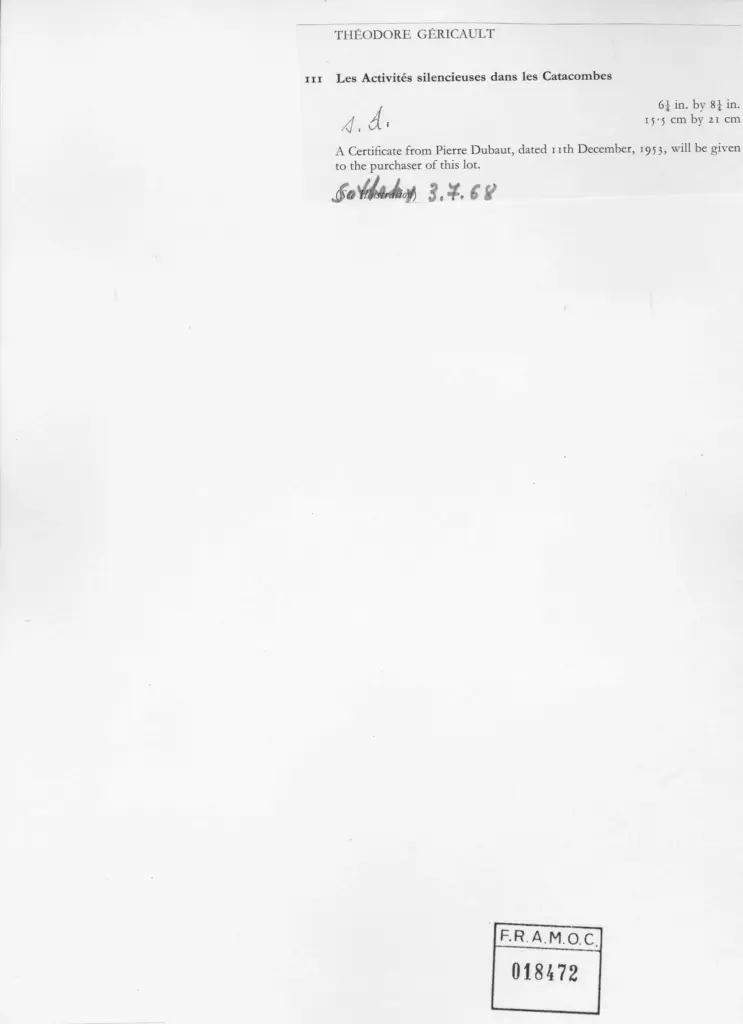 G&eacute;ricault, Th&eacute;odore , retro