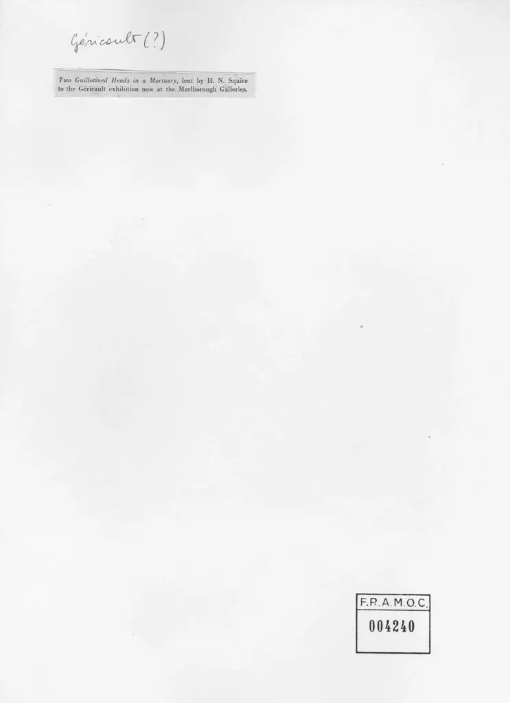 Géricault, Théodore , retro