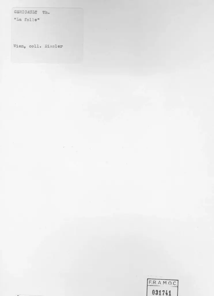 Anonimo , G&eacute;ricault, Th&eacute;odore - sec. XIX - La folle , retro