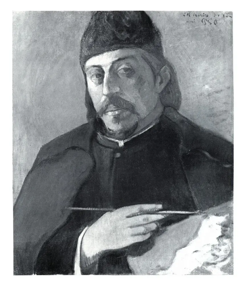 Gauguin, Paul , Autoritratto con tavolozza