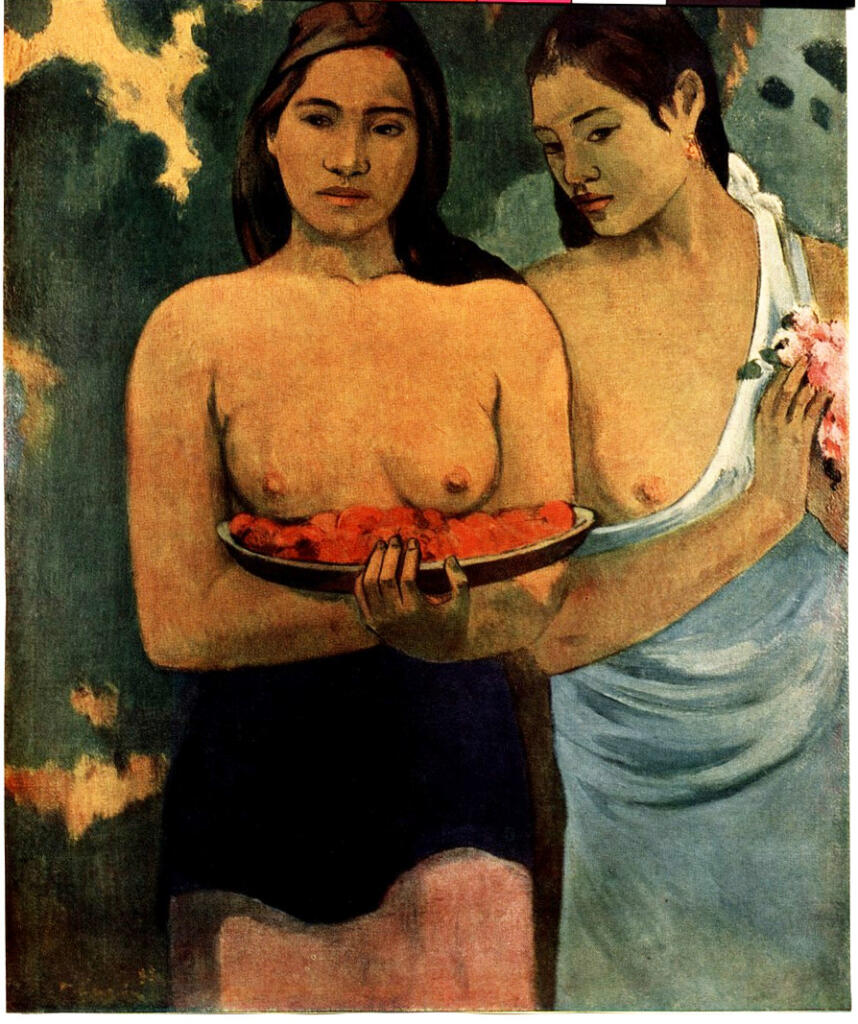 Gauguin, Paul , Frau mit Mangobluten