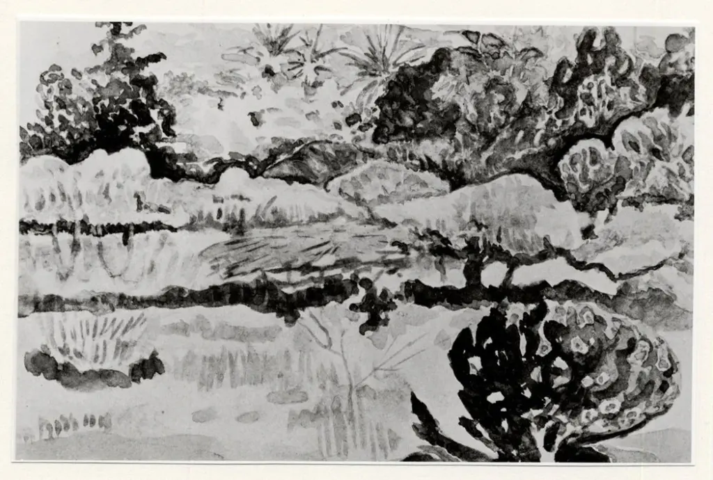 Anonimo , Gauguin, Paul - sec. XIX - Paesaggio taitiano , fronte