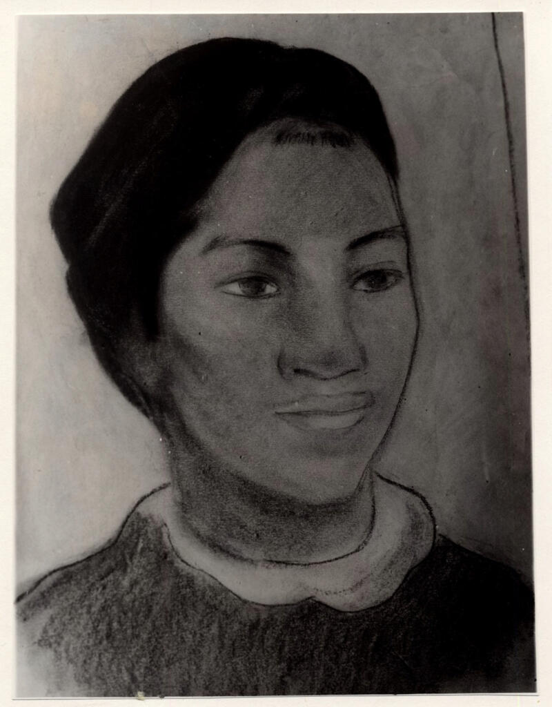 Anonimo , Gauguin, Paul - sec. XIX - Tete de tahitienne , fronte