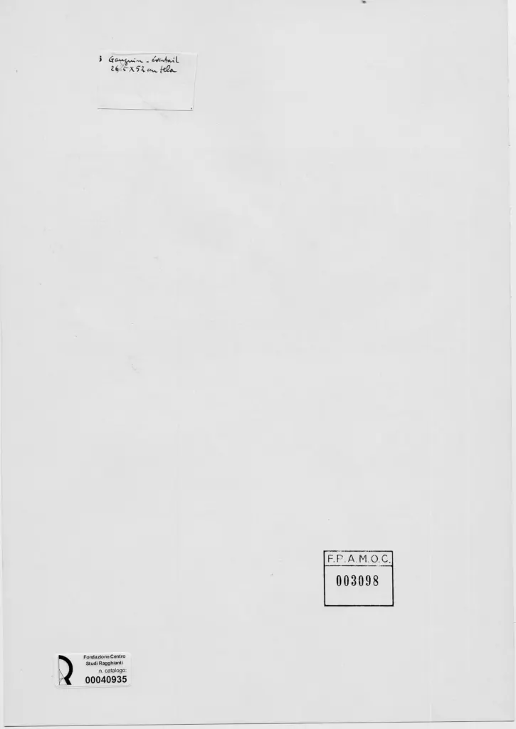 Anonimo, Anonimo , retro