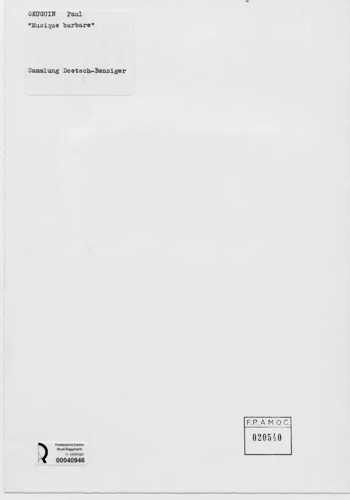 Anonimo , Gauguin, Paul , retro